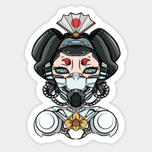 Cyborg Geisha Sticker